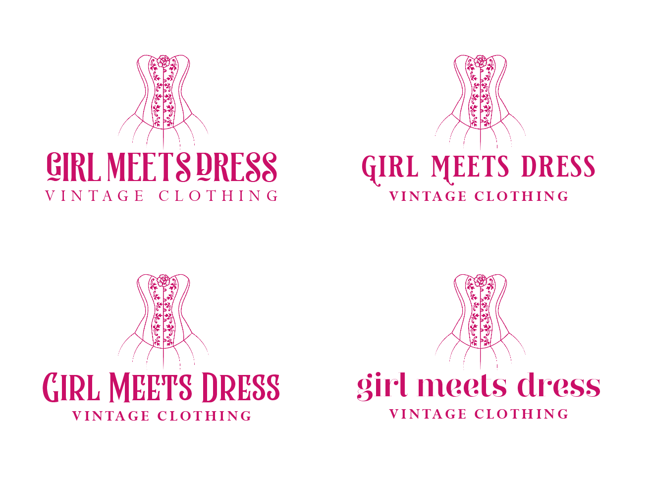 Logo Design by wonderland for Girl Meets Dress | Design #24017263