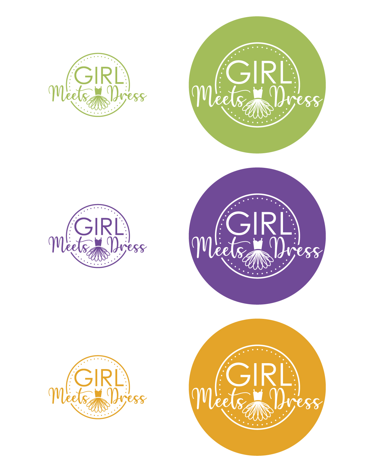 Diseño de Logo por Graphic Bricks para Girl Meets Dress | Diseño #24017561
