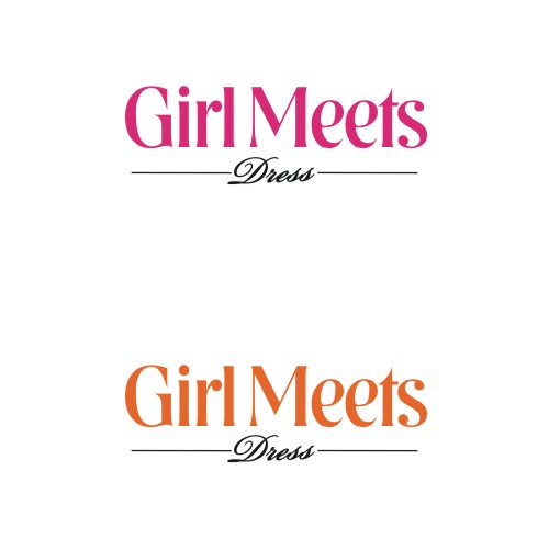 Logo Design by iamrady for Girl Meets Dress | Design #24043776