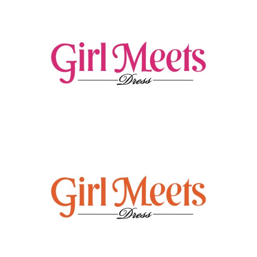 Logo Design by iamrady for Girl Meets Dress | Design #24045486