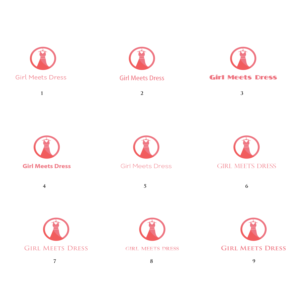 Logo Design by amiofice 2 for Girl Meets Dress | Design: #24021342