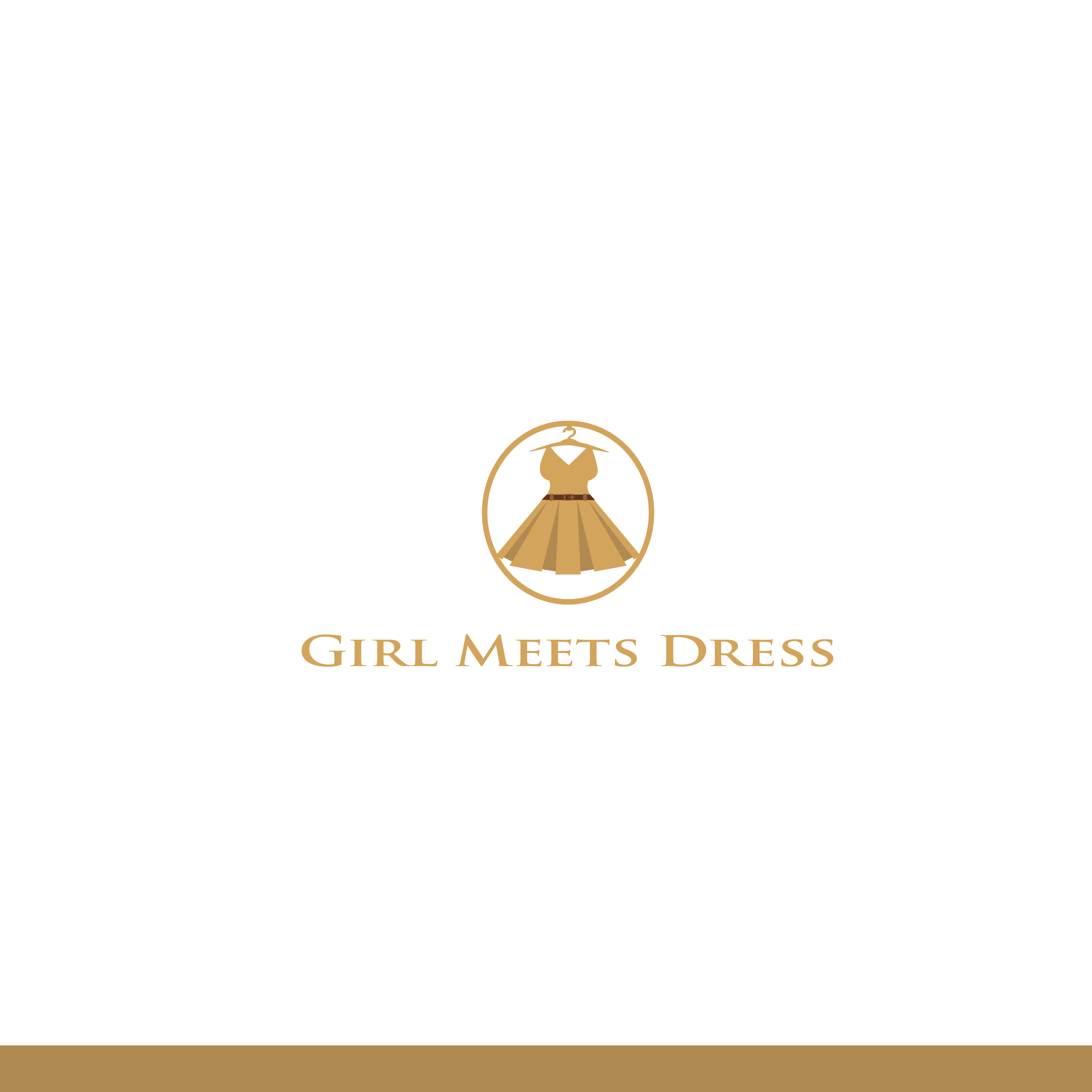 Logo Design by amiofice 2 for Girl Meets Dress | Design #24024195