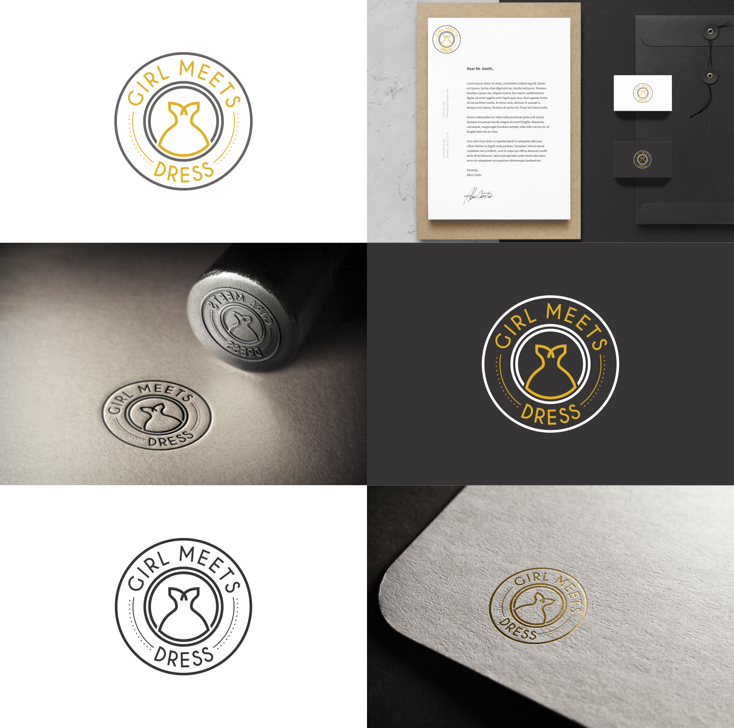 Logo Design by fatiyadesign for Girl Meets Dress | Design #24003995