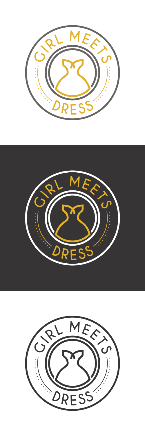 Logo Design by fatiyadesign for Girl Meets Dress | Design #24007191