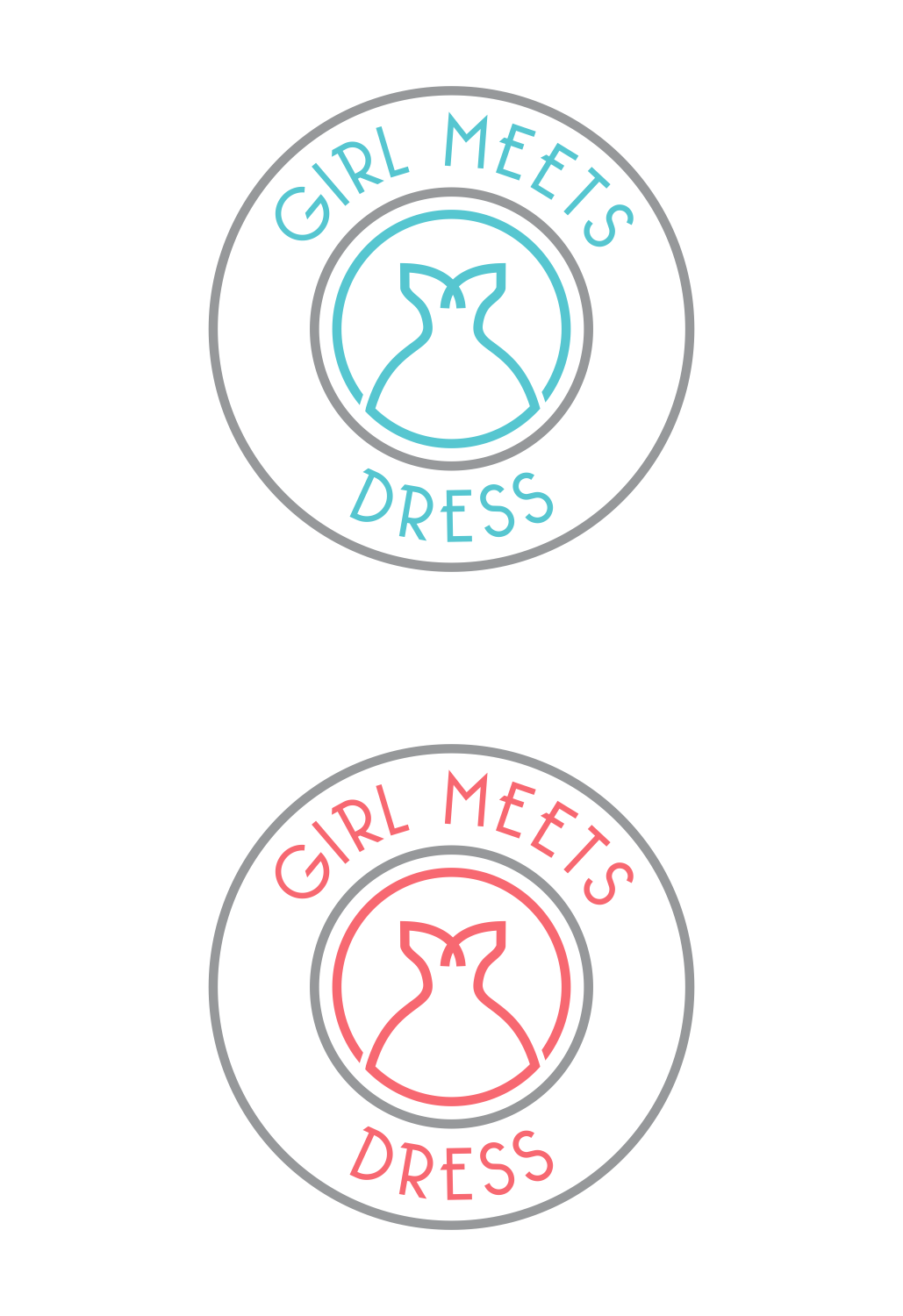 Logo Design by fatiyadesign for Girl Meets Dress | Design #24019709