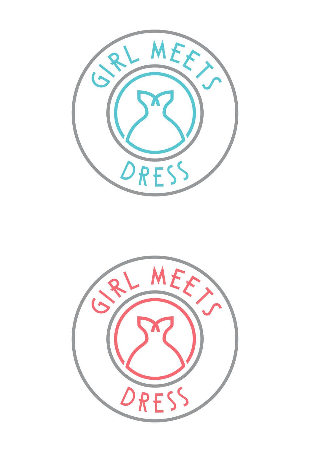 Logo Design by fatiyadesign for Girl Meets Dress | Design #24019710