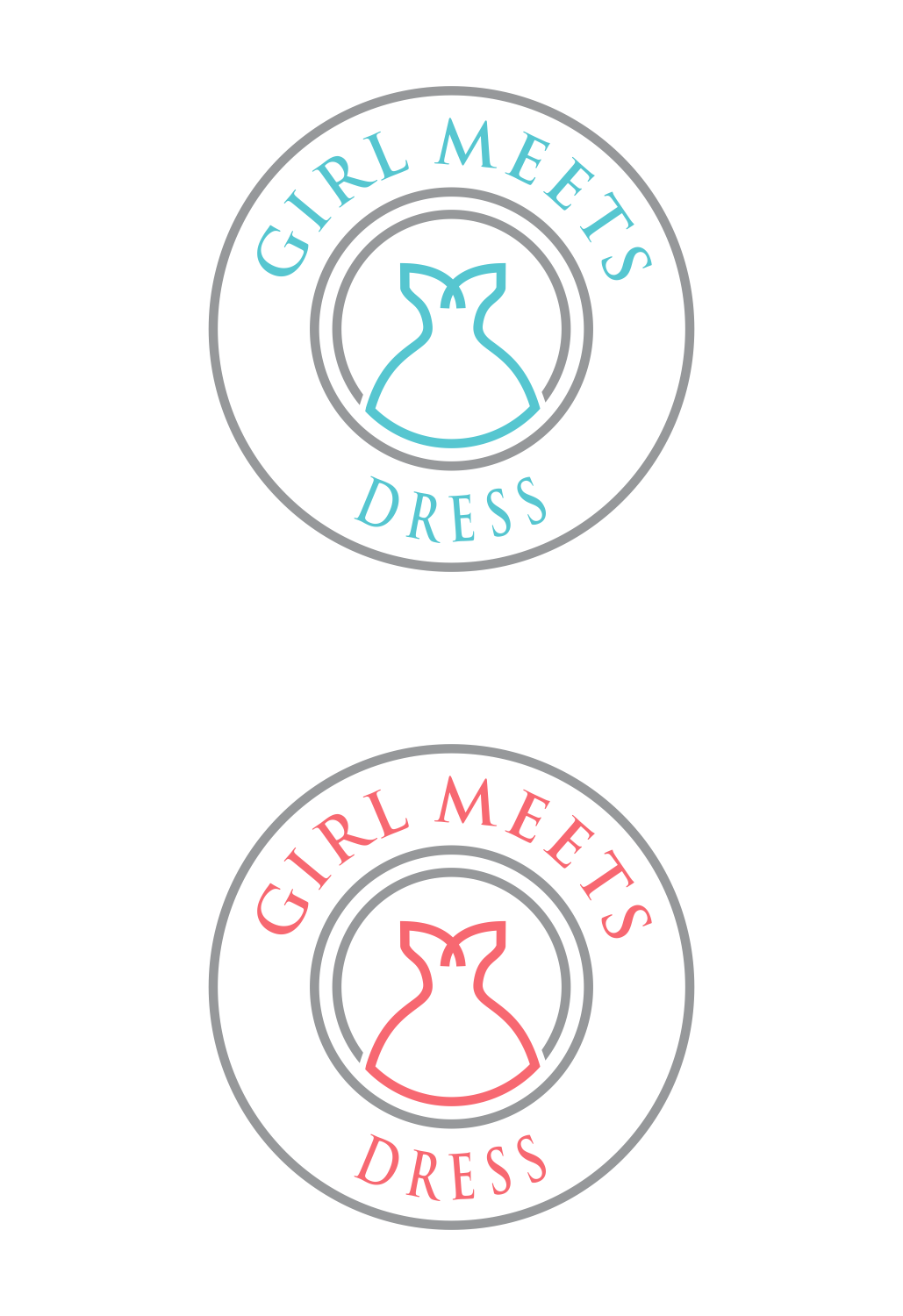 Logo Design by fatiyadesign for Girl Meets Dress | Design #24019711