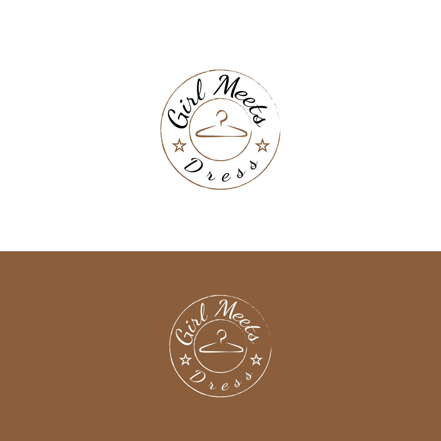 Logo Design by Maxo-Biz for Girl Meets Dress | Design #24003903
