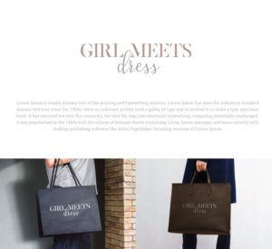 Logo Design by R.design for Girl Meets Dress | Design: #23998442