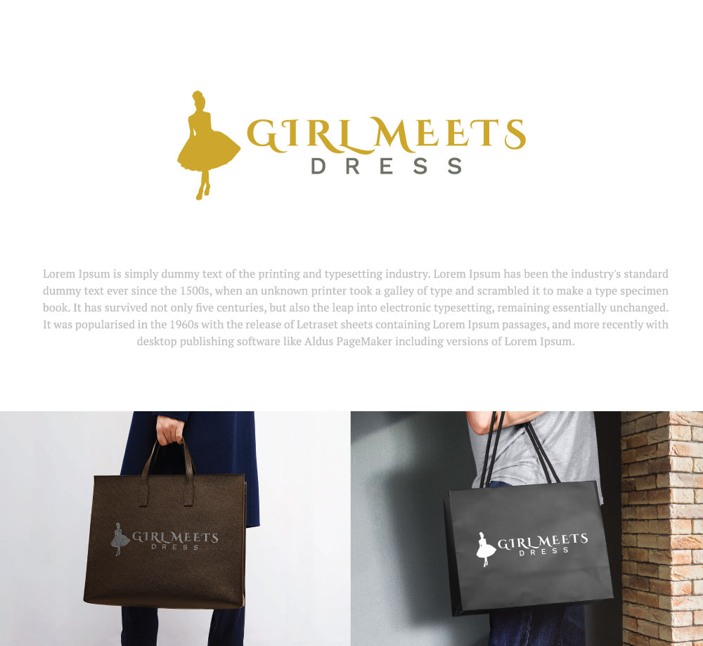 Logo Design by R.design for Girl Meets Dress | Design #24003971