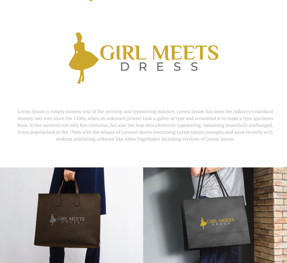 Logo Design by R.design for Girl Meets Dress | Design #24004149