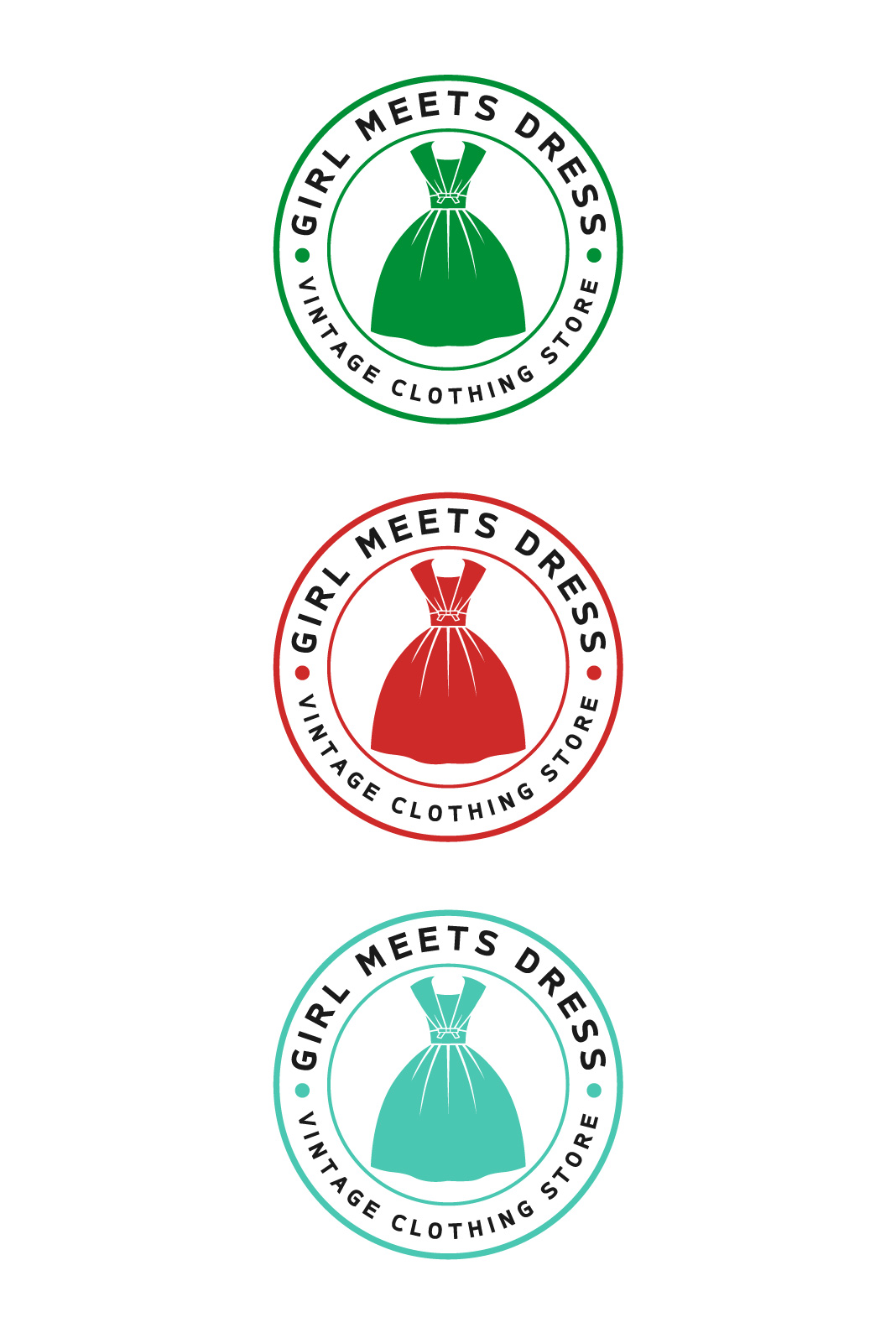 Logo Design by Amethystica for Girl Meets Dress | Design #24052185