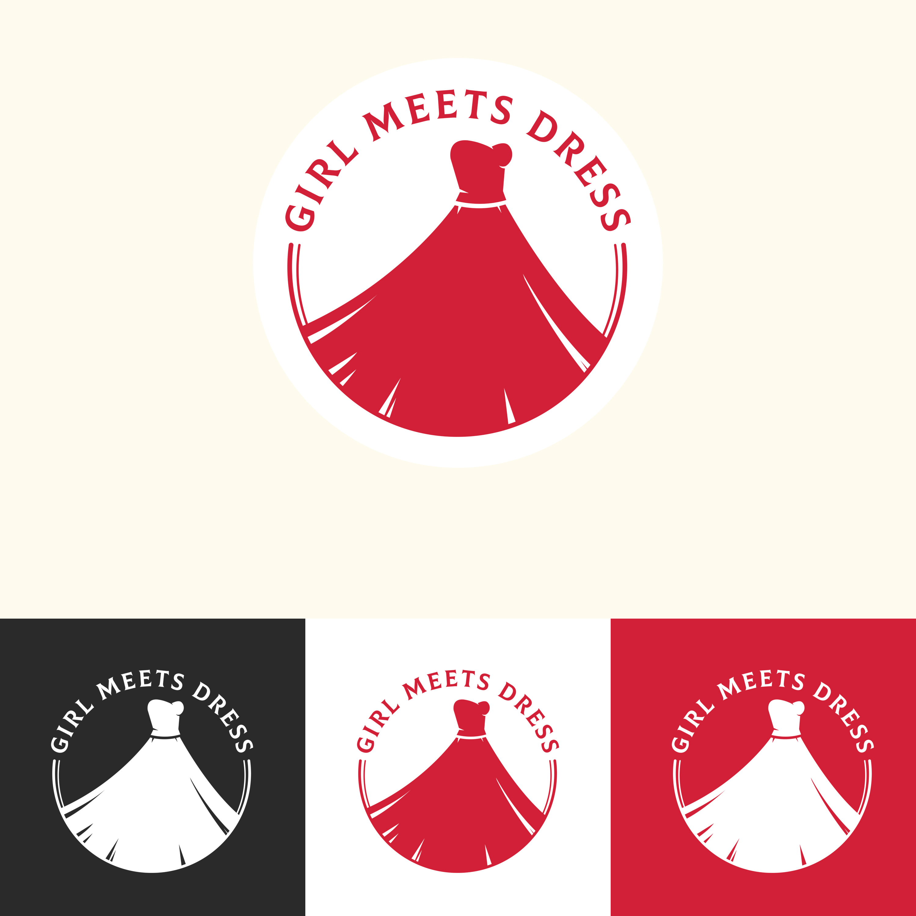 Logo Design by artcynical for Girl Meets Dress | Design #24002966