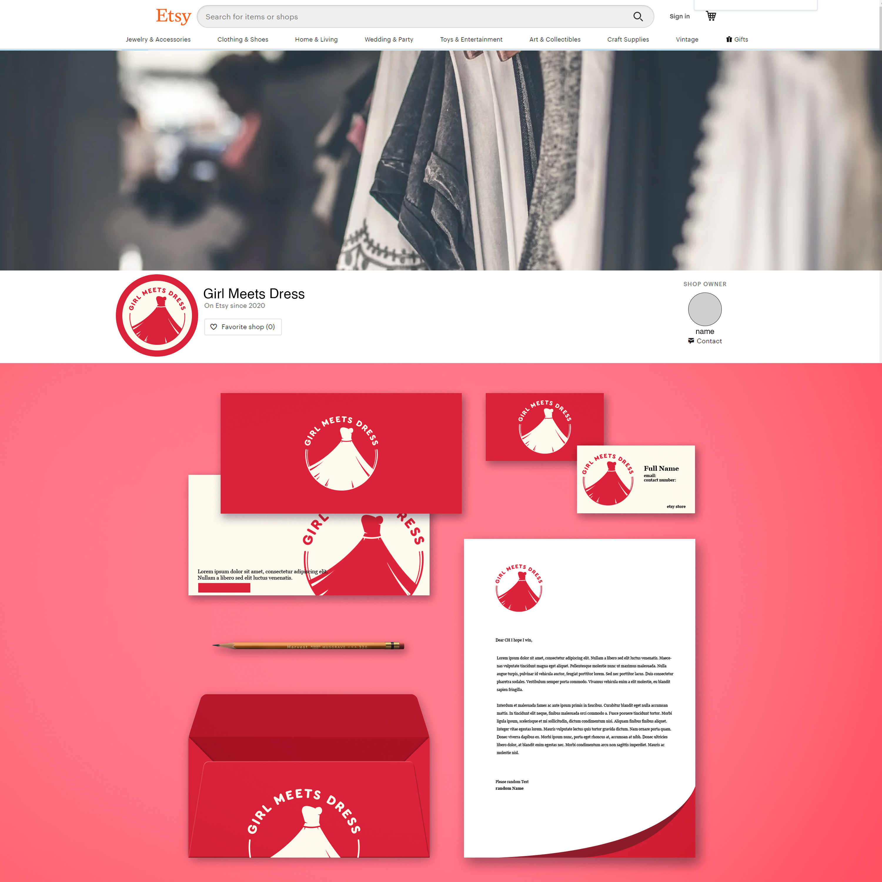 Logo Design by artcynical for Girl Meets Dress | Design #24016409