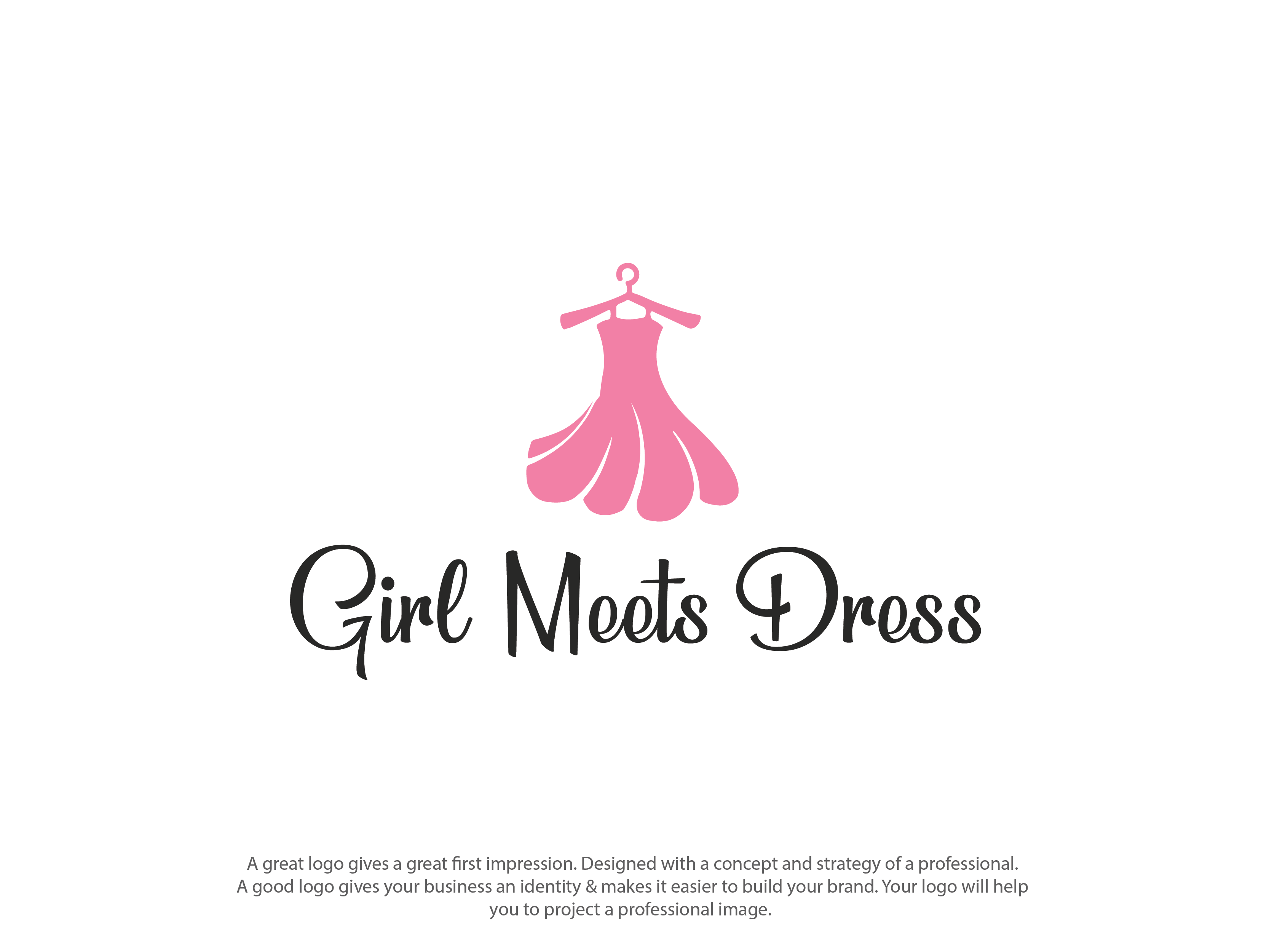 Logo-Design von topper_design für Girl Meets Dress | Design #24060741