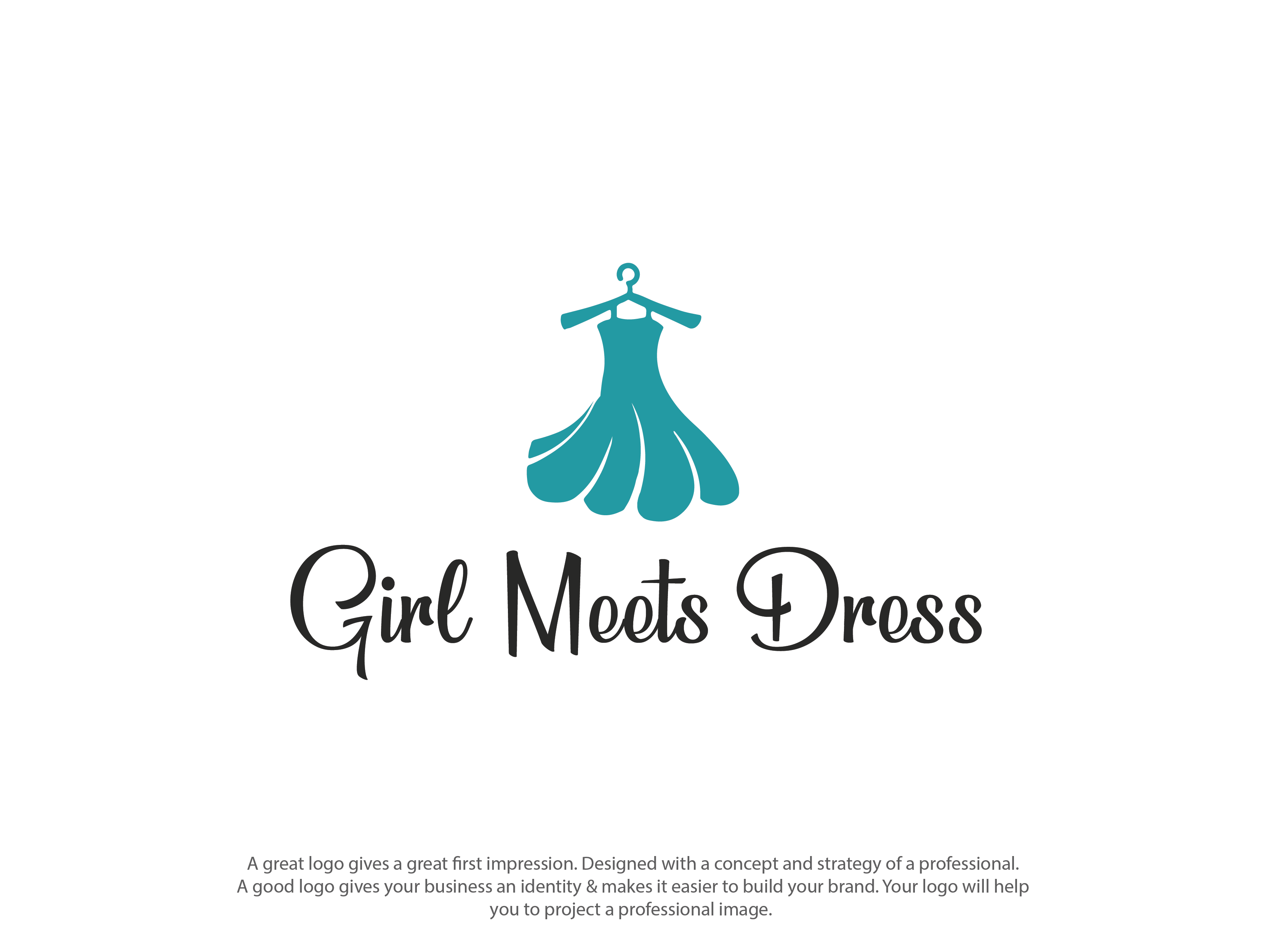 Logo Design by topper_design for Girl Meets Dress | Design #24060755