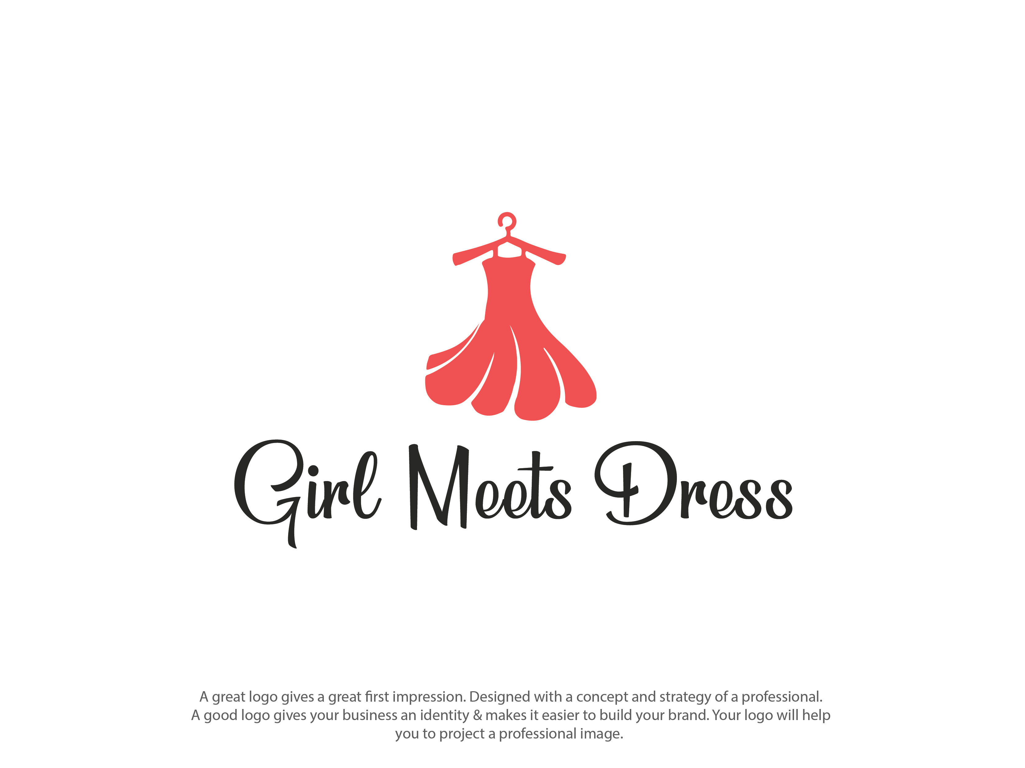 Logo-Design von topper_design für Girl Meets Dress | Design #24060766