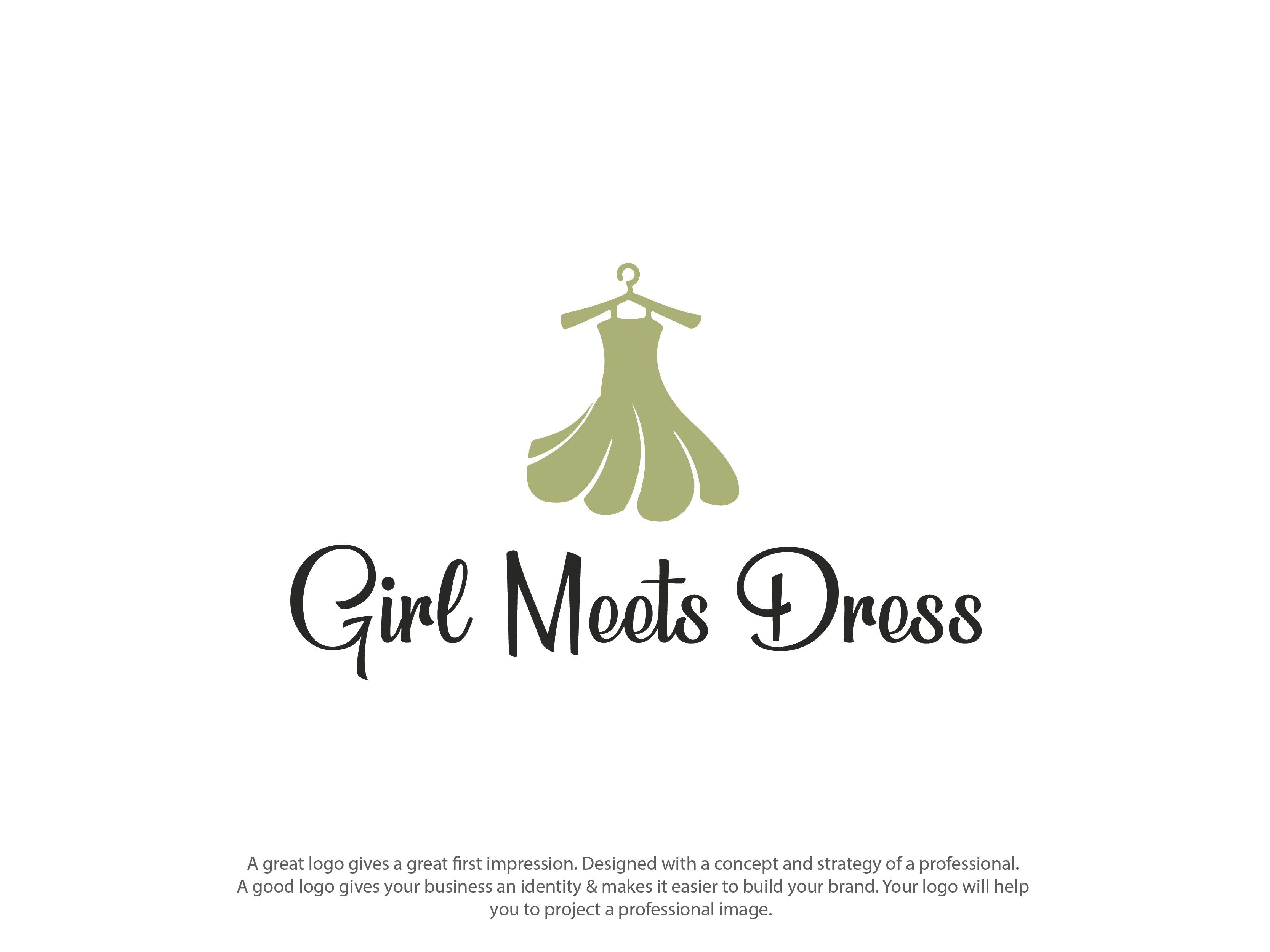 Logo-Design von topper_design für Girl Meets Dress | Design #24060796