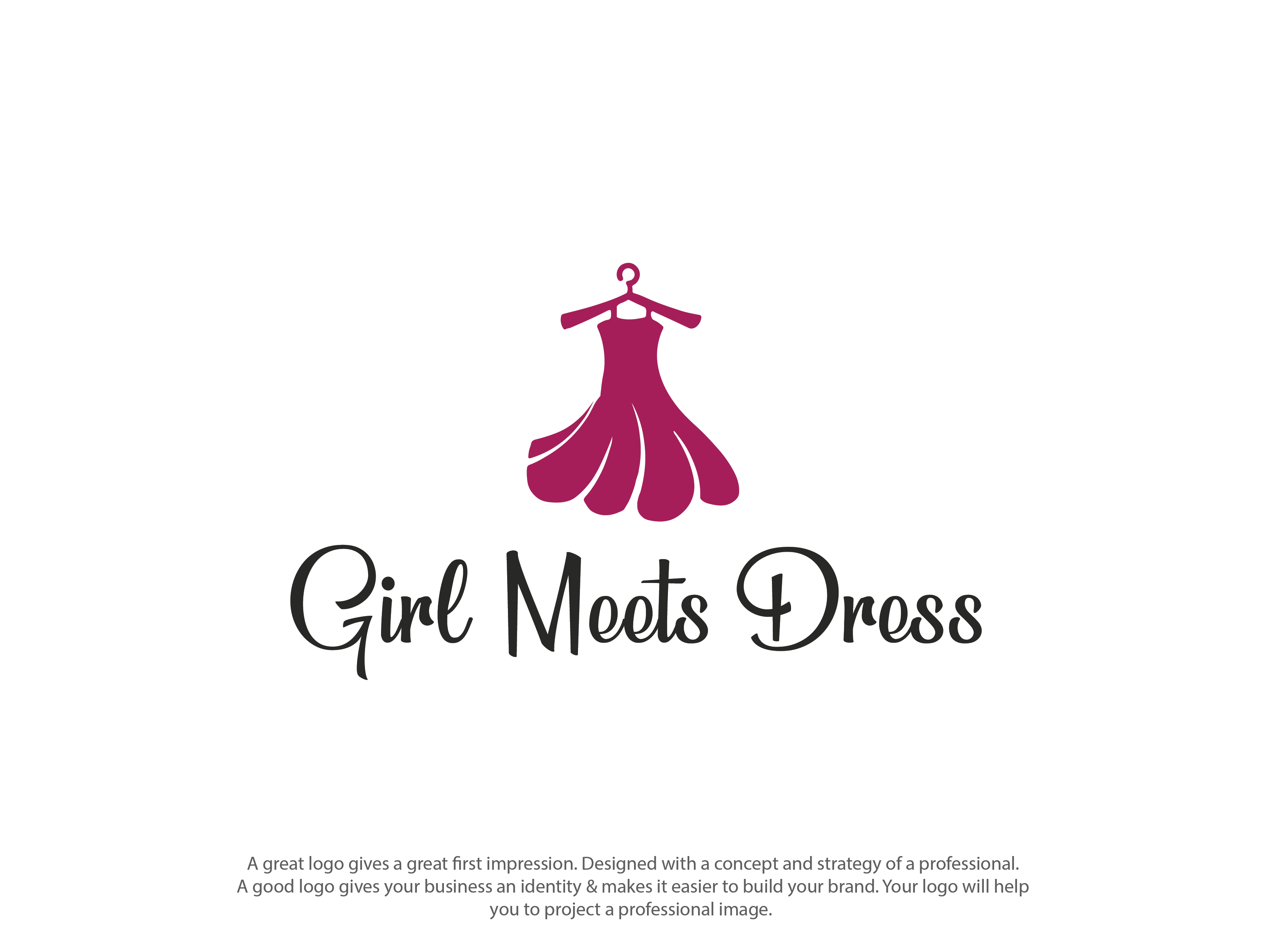 Logo Design by topper_design for Girl Meets Dress | Design #24060803
