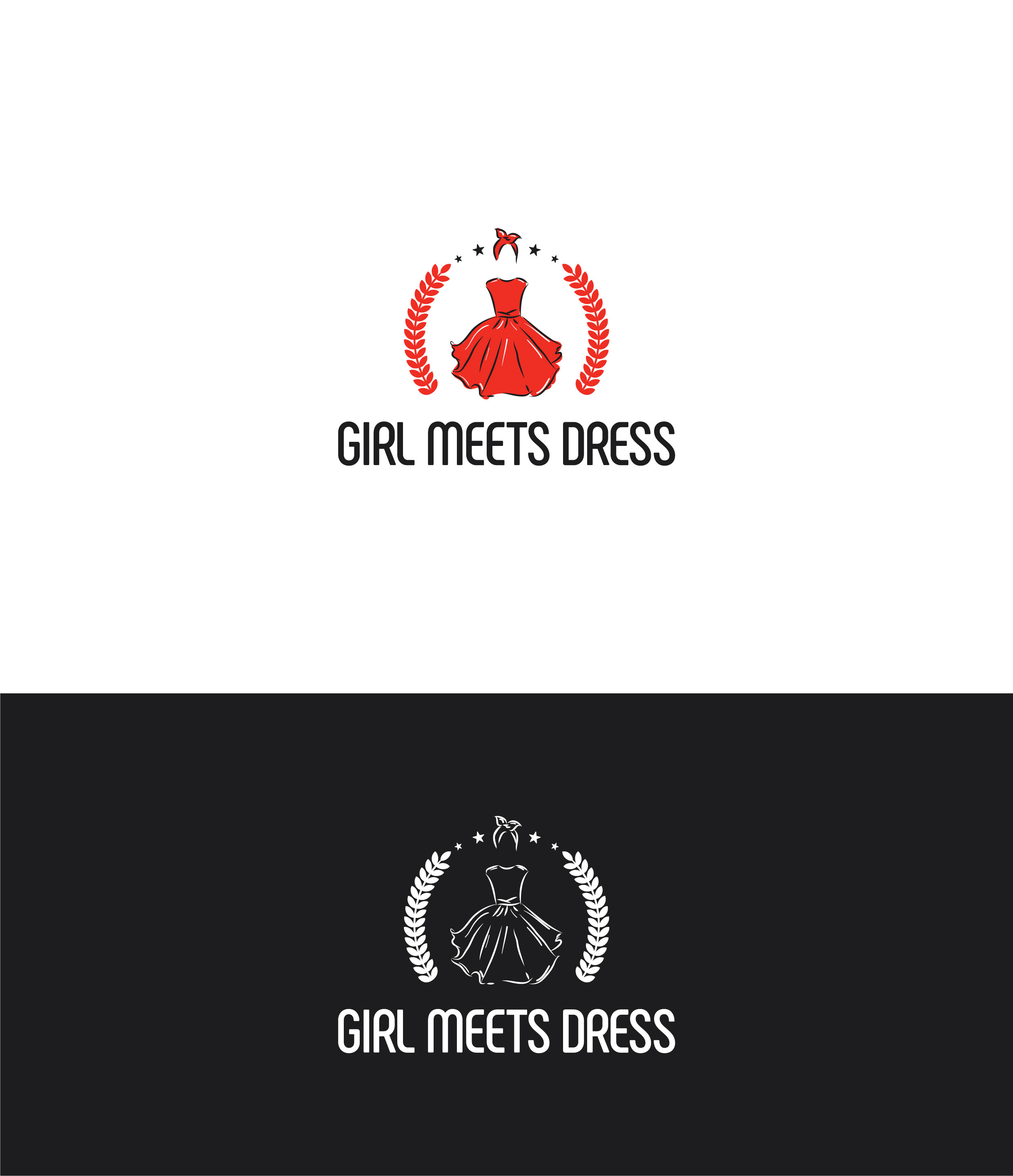 Logo Design by phosphorus for Girl Meets Dress | Design #24031096
