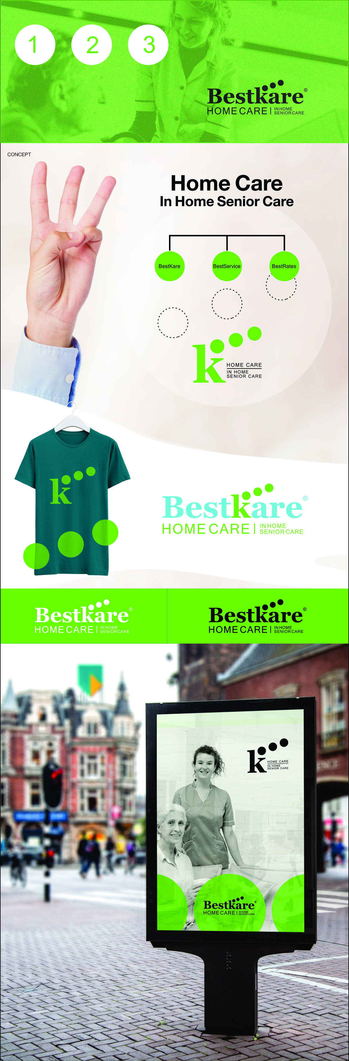 Logo Design by NSP Design for BestKare Home Care | Design #24047269