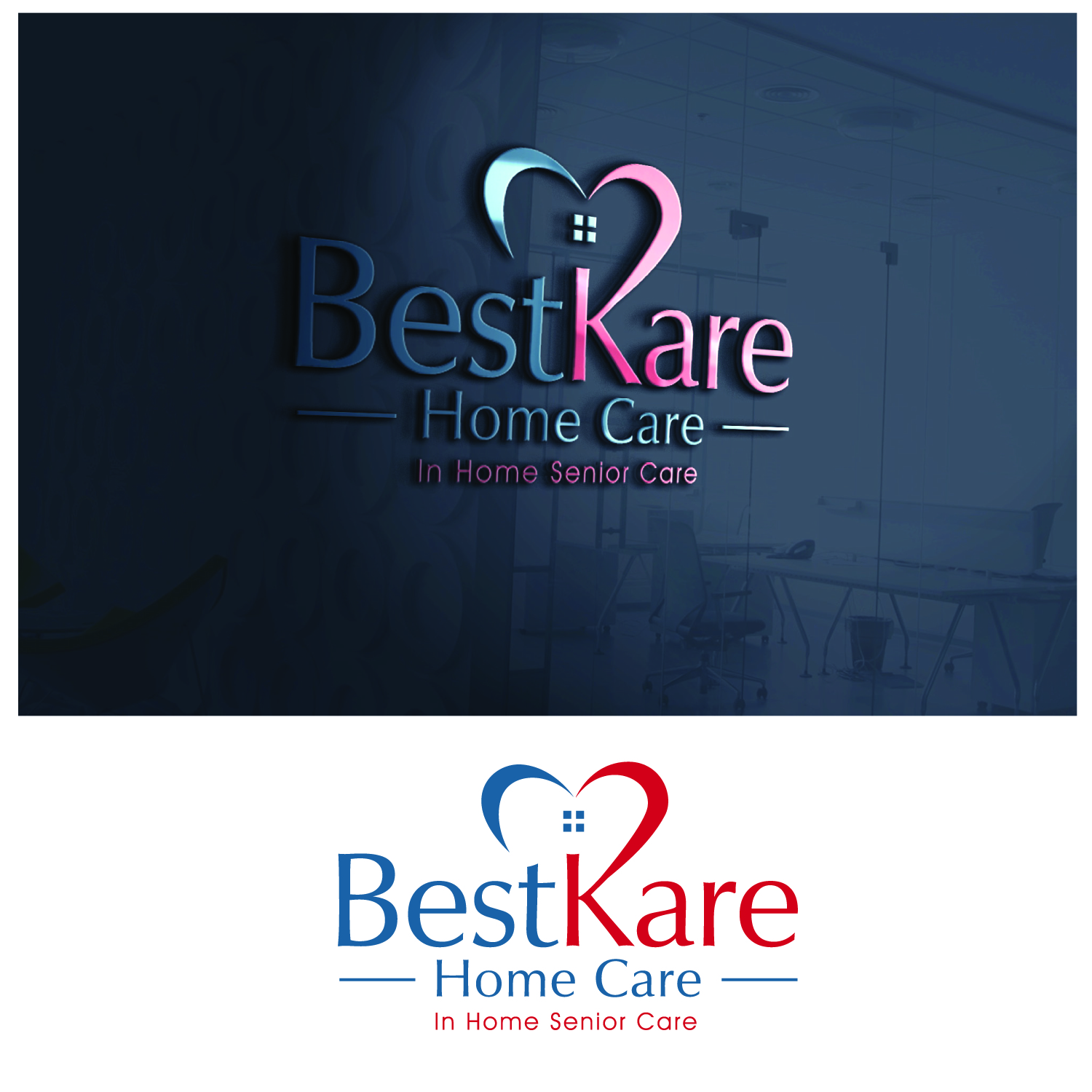 Logo Design by GODDREAMCREATION for BestKare Home Care | Design #24057933