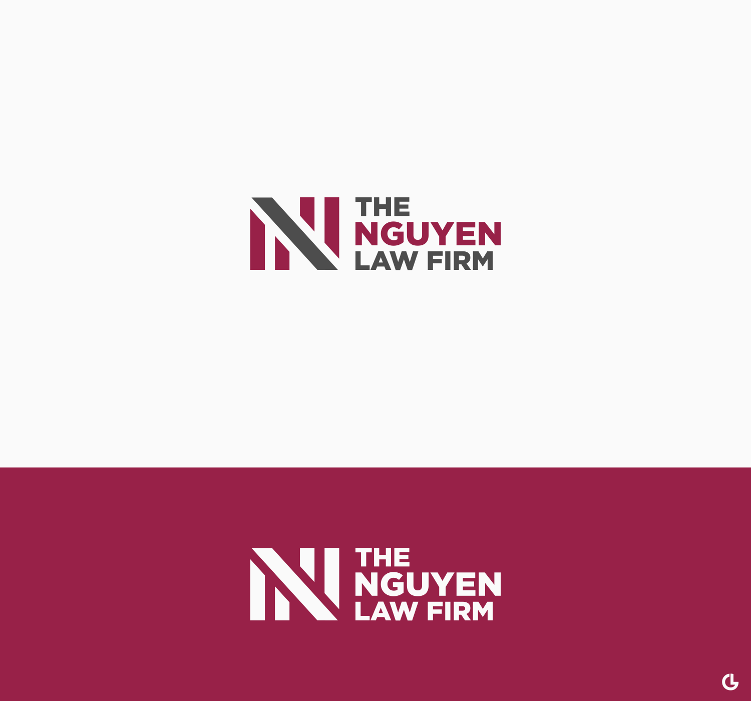 Logo Design by RICKY.T for The Nguyen Law Firm | Design #24030190