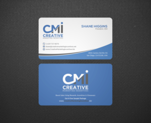Business Card Design For Marketing Agnecy CMI | Business Card Design by Bold Pixels