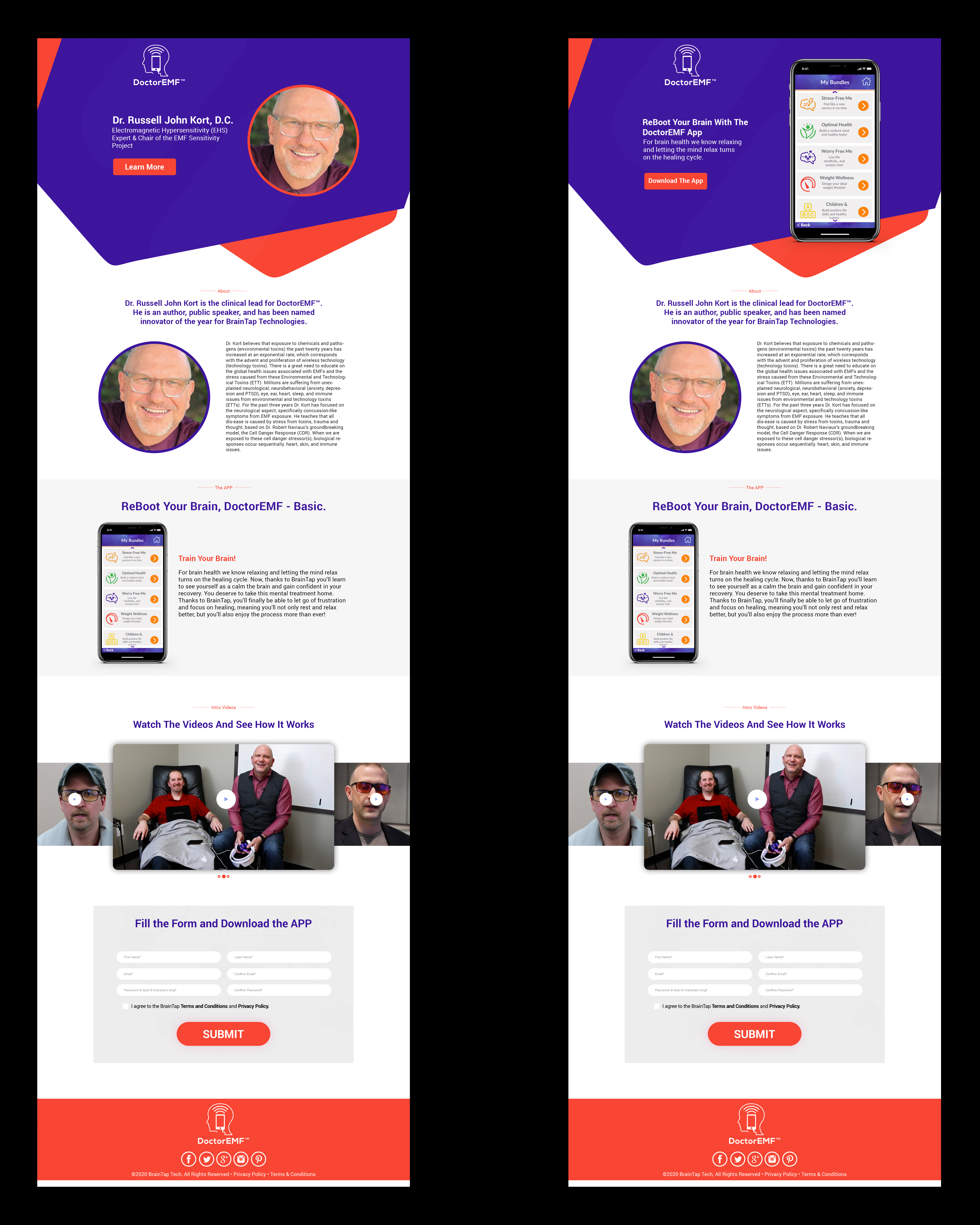 Diseño de Página de Aterrizaje por nguruzzdng para BrainTap | Diseño #24045020