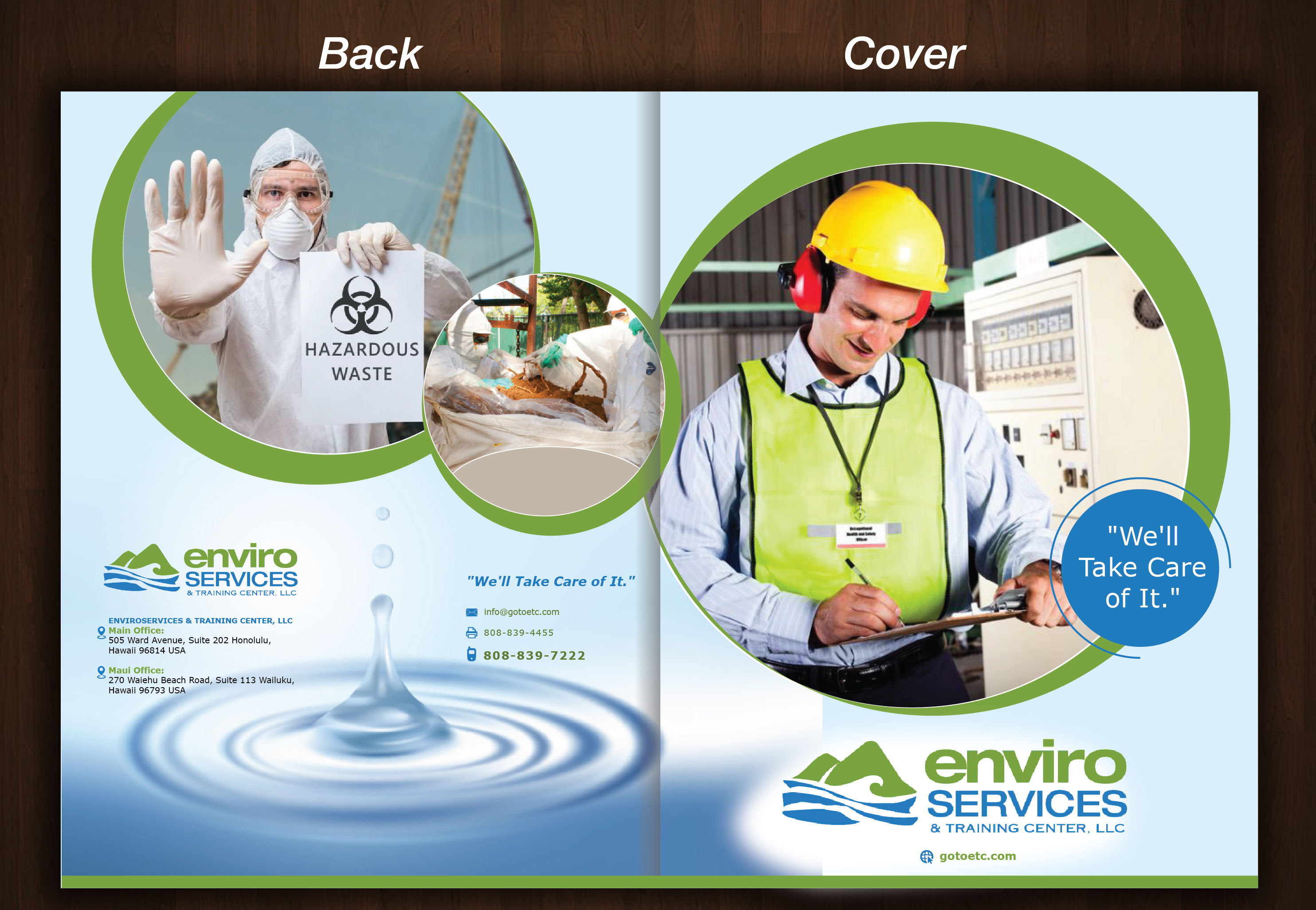Broschüren-Design von nyky für EnviroServices & Training Center | Design #24034900