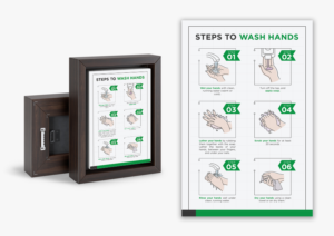Tasteful instructions for employees/guests to wash hands | Design Graphique par desainerd