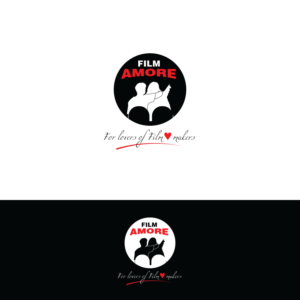 Film Amore     (company name)    for lovers of film * makers ( slogan asterix to be replaced with a heart) | Logo-Design von Rii
