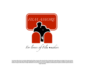 Film Amore     (company name)    for lovers of film * makers ( slogan asterix to be replaced with a heart) | Logo Design by Ng V Duc
