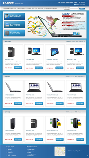 Web Design by pb for this project | Design: #723479