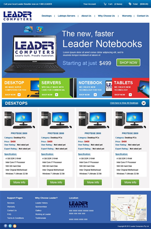 Web Design by pb for this project | Design: #725970