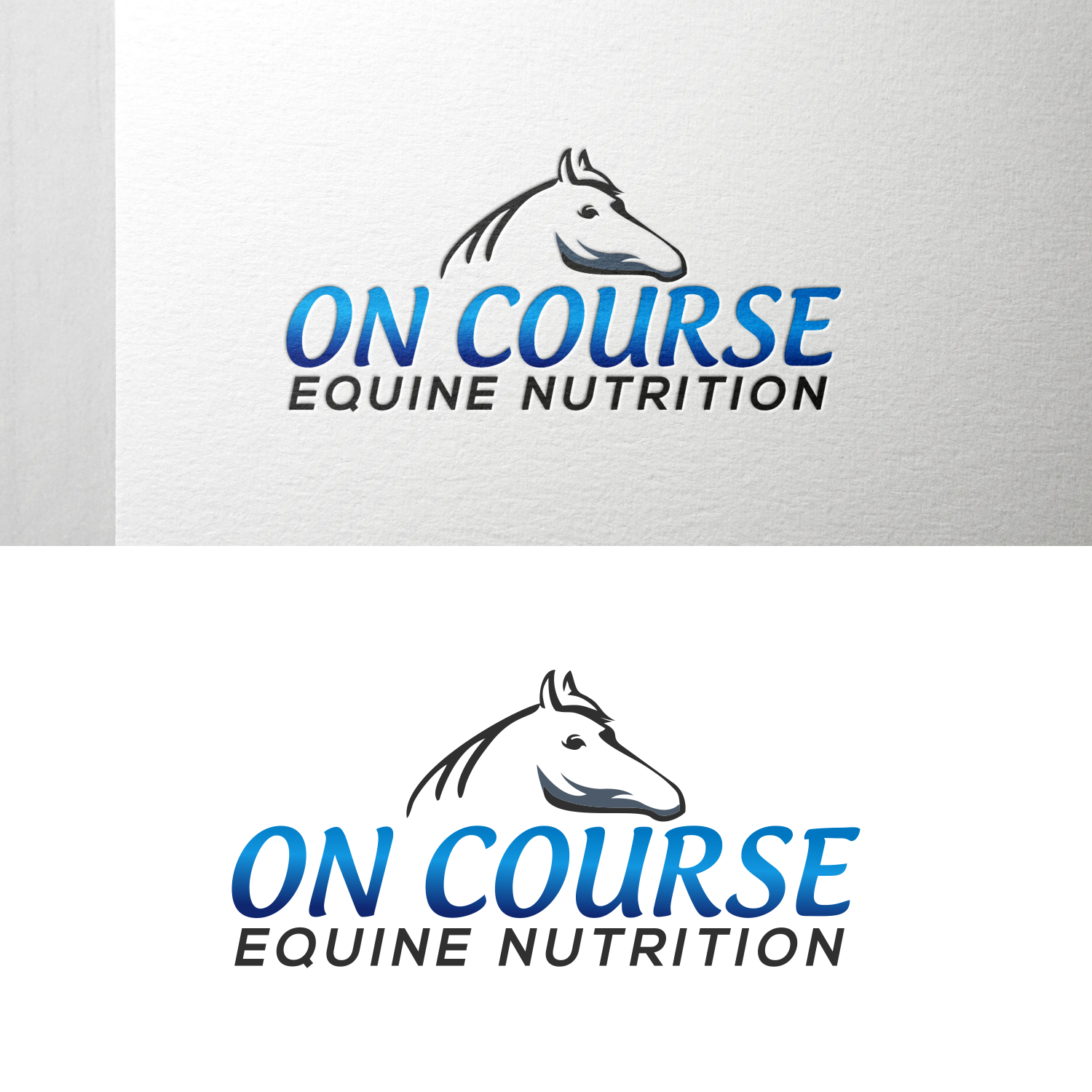 Logo Design by Alya Fikria Rabbani for On Course Equine Nutrition | Design #24014442