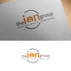 the ion group with the tag line "strategy with a conscience". On the back of the business cards or tucked away we would like the words to appear  "integrity or nothing" as this is where our acronym  | Logo Design by Graphic Bricks