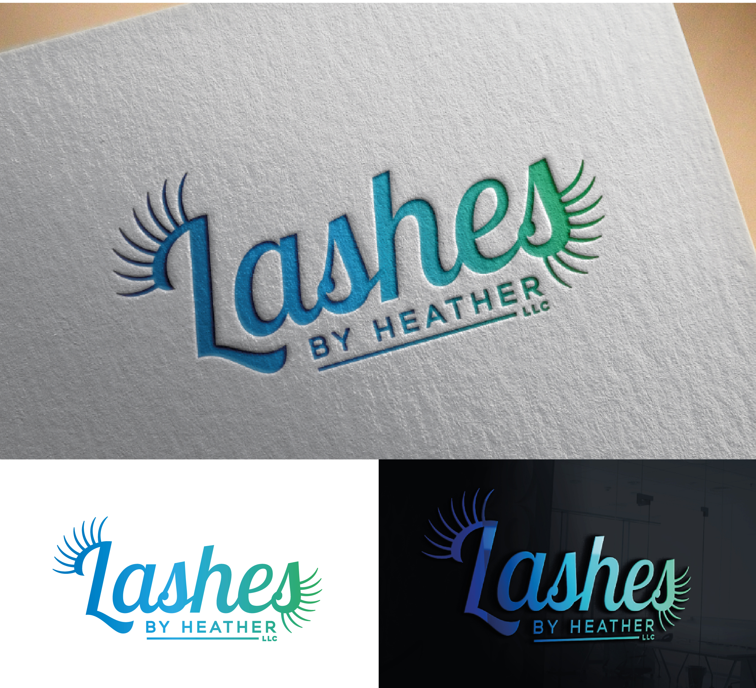 Logo-Design von Anton für Lashes by Heather LLC | Design #24024794
