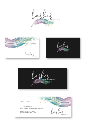 Lashes by Heather LLC | Logo Design by Iryna 3