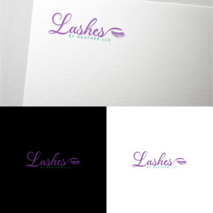 Lashes by Heather LLC | Logo Design by ZiangArt_Studio