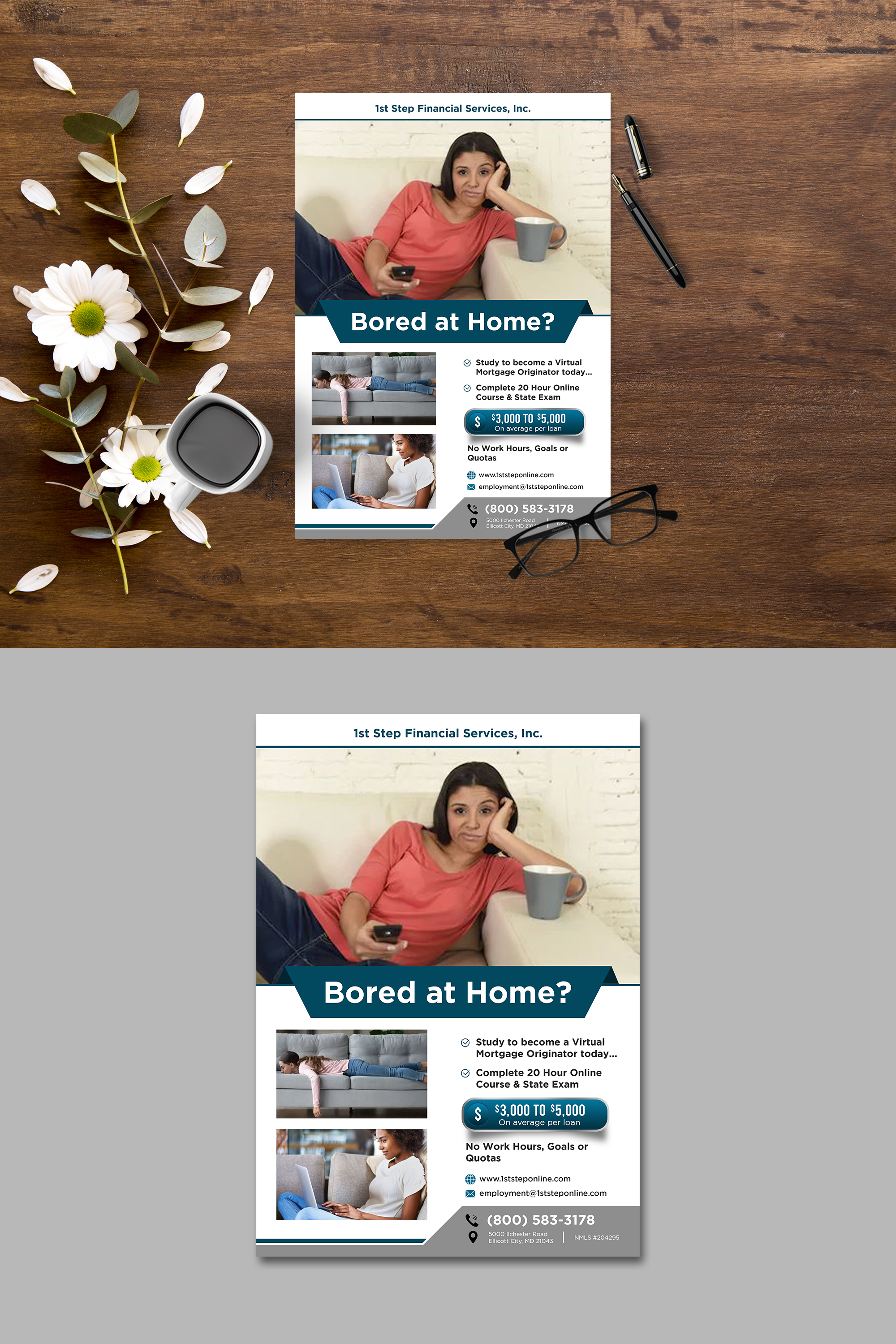 Flyer Design by debdesign for 1st Step Financial Services, Inc. | Design #24025707