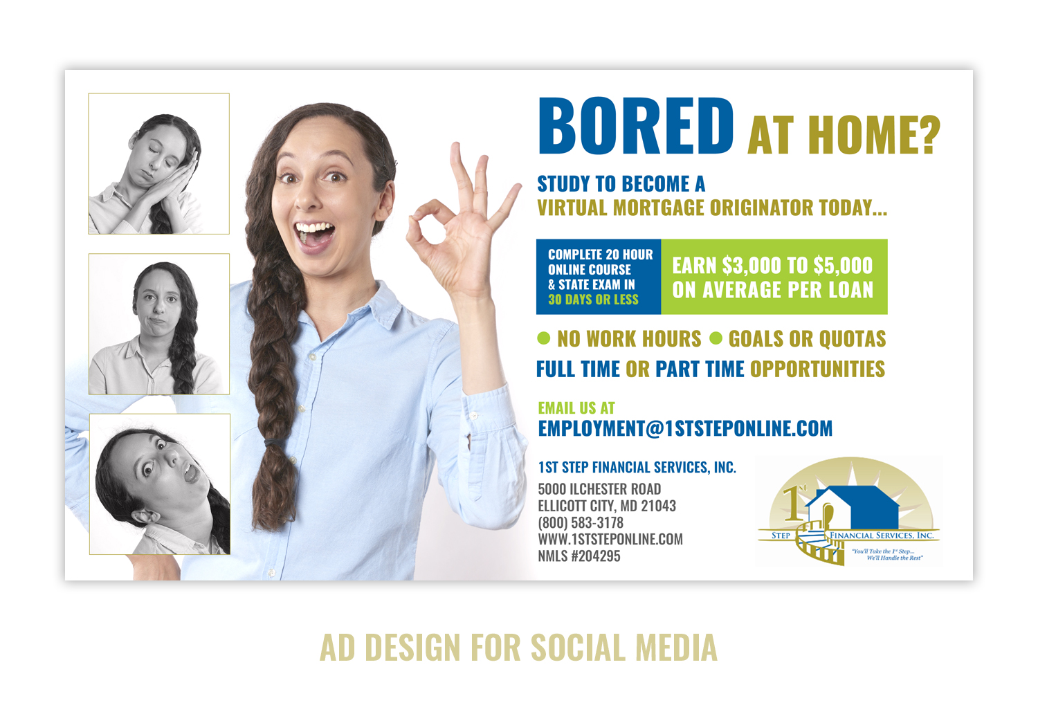 Flyer-Design von Navisol Creatives für 1st Step Financial Services, Inc. | Design #24018919