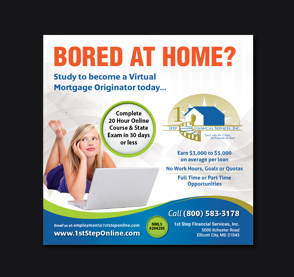 Flyer Design by meet007 for 1st Step Financial Services, Inc. | Design #24022229