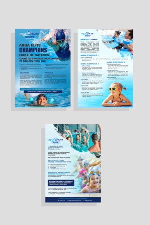 AQUA ELITE SPORT. Entreprise de coaching sportif spécialisée dans les activités aquatiques recherche | Design de Flyer par Deepak_9_Malhotra