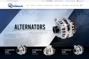 Custom Header Designs - Automotive Parts - Alternator & Starter | Diseño Gráfico por BMSA