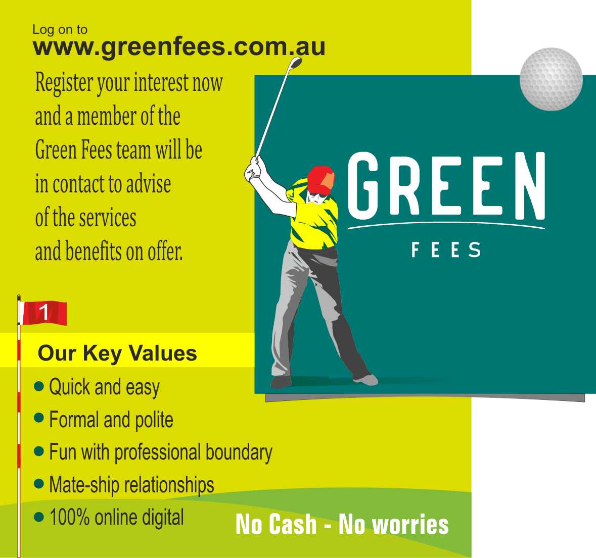 Design de Poster par NJB pour Green Fees Australia | Design #24045567