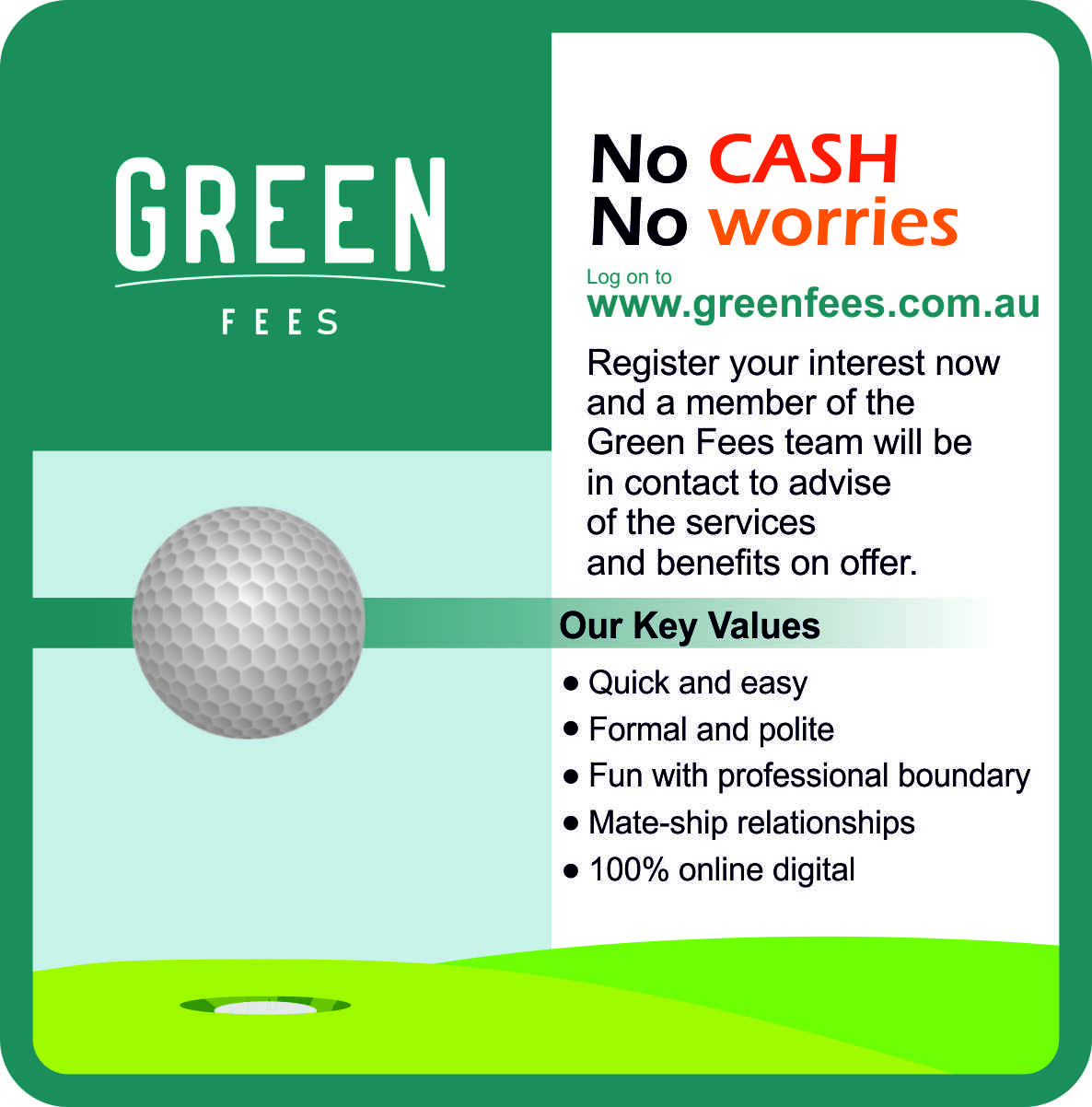 Diseño de Póster por NJB para Green Fees Australia | Diseño #24045569