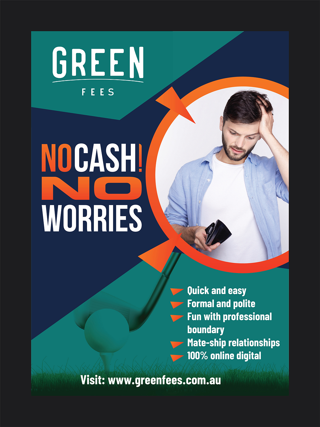 Poster Design by Deziners Zone for Green Fees Australia | Design #24042542