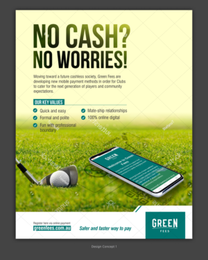 Poster-Design von jeetu87 für Green Fees Australia | Design #24062483