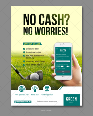 Poster Design by D Creative for Green Fees Australia | Design: #24070071